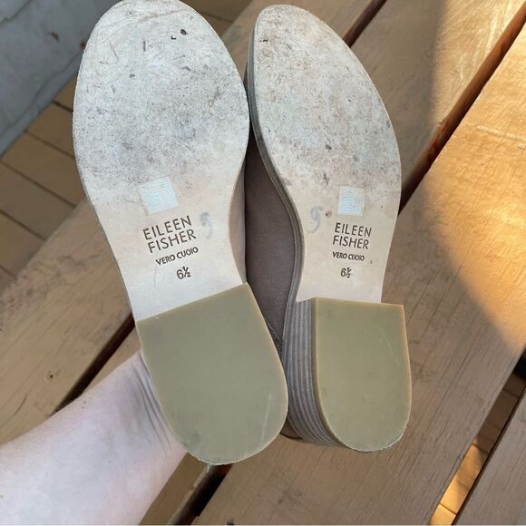 Eileen Fisher Soul Tumbled Suede‎ Ankle Boots Bootie size 6.5 - Picture 9 of 11